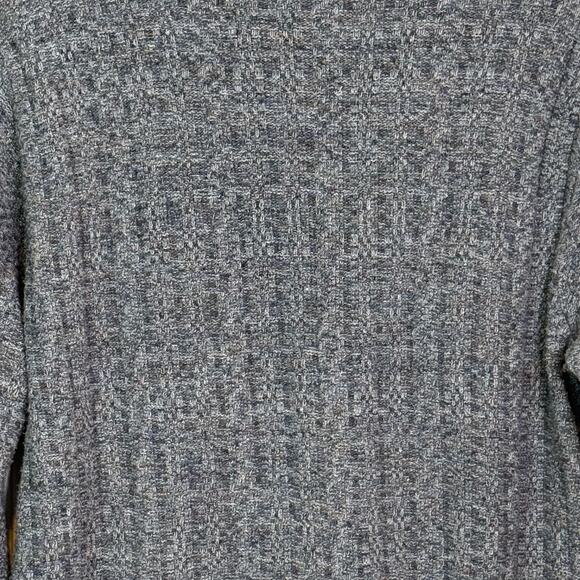 Vtg Bill Blass Size Large Heather Blue Cotton Blend Hand Framed in USA Sweater - Picture 6 of 8